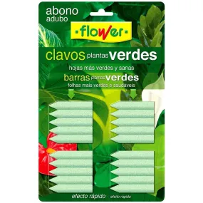 Abono en clavos plantas verdes 20u flower