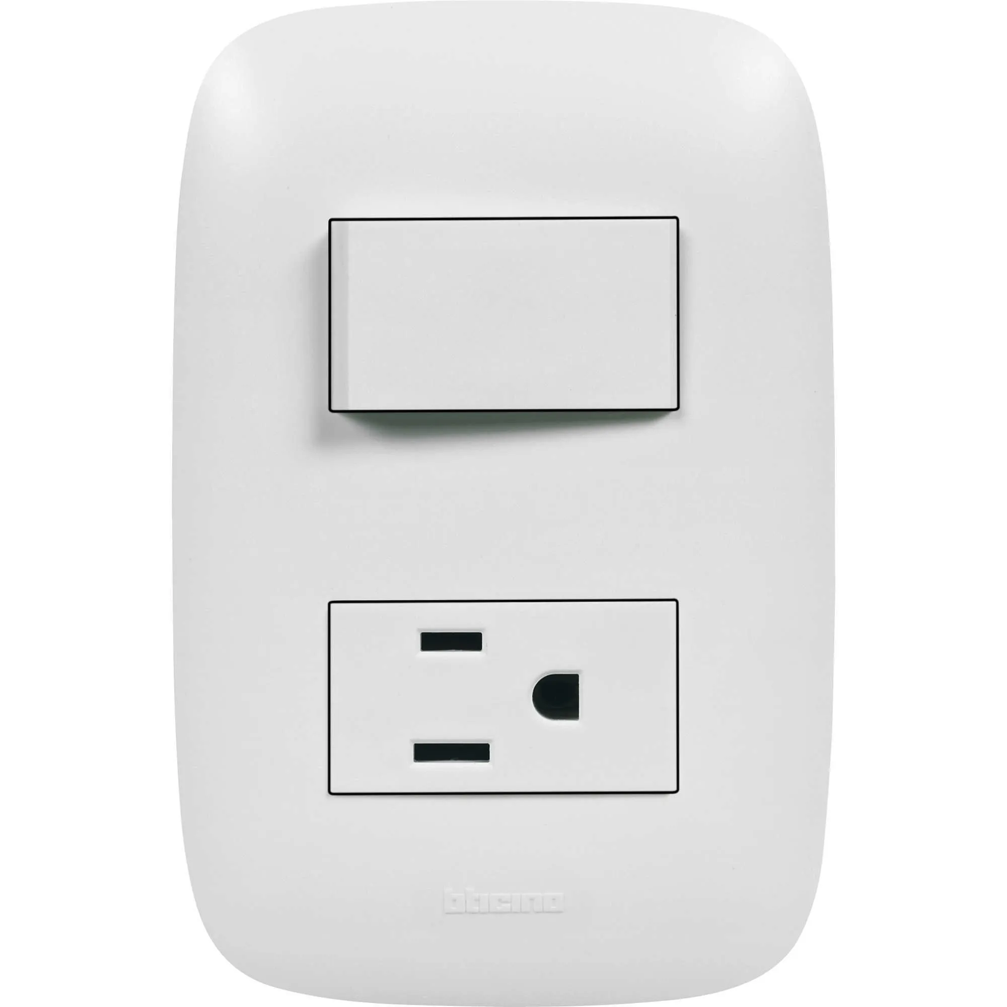 Interruptor Sencillo Con Tomacorriente