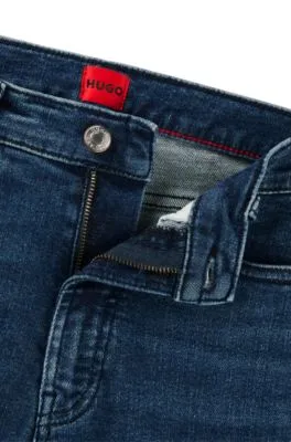 Jeans skinny fit en denim elástico azul